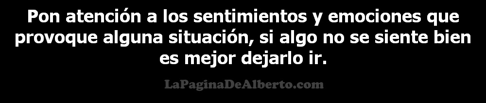 Pon Atención A Los Sentimientos - La Página De Alberto.